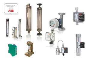 ink to ABB variable area flowmeter - rotameters